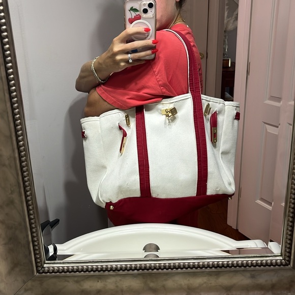 Boatkin bag red handmade - Picture 6 of 6